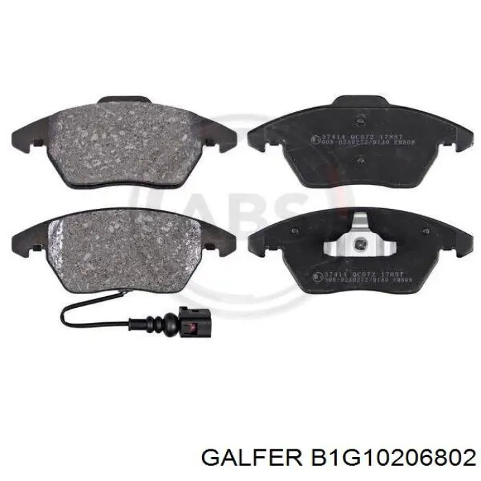 B1G10206802 Galfer pastillas de freno delanteras