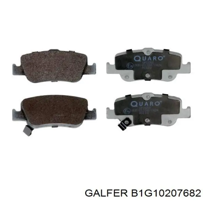 B1G10207682 Galfer pastillas de freno traseras