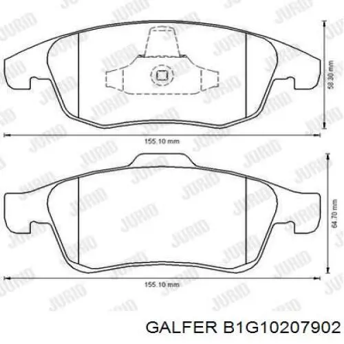Pastillas de freno delanteras Citroen C4 UA