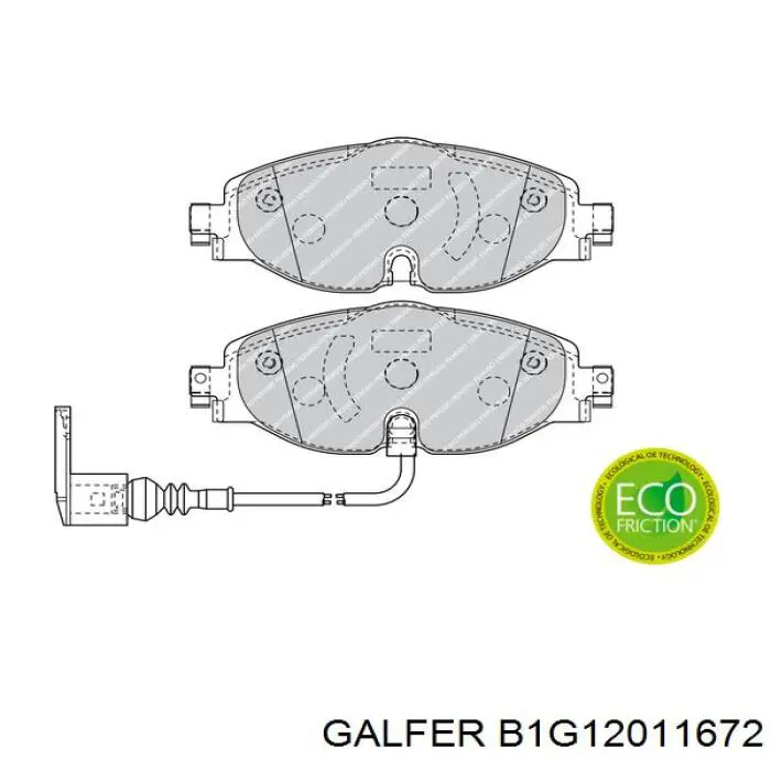 Pastillas de freno delanteras Volkswagen Tiguan 1 5N1, 5N2