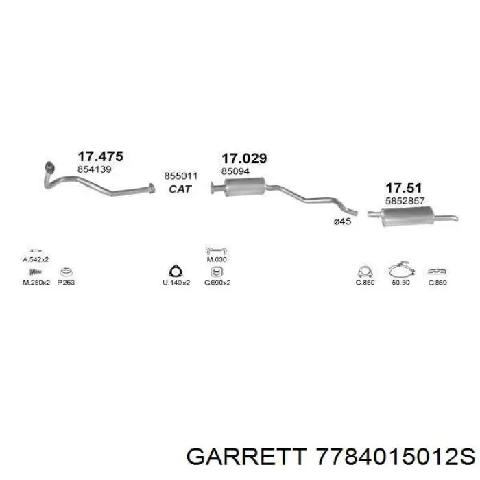 778401-5012S Garrett turbocompresor