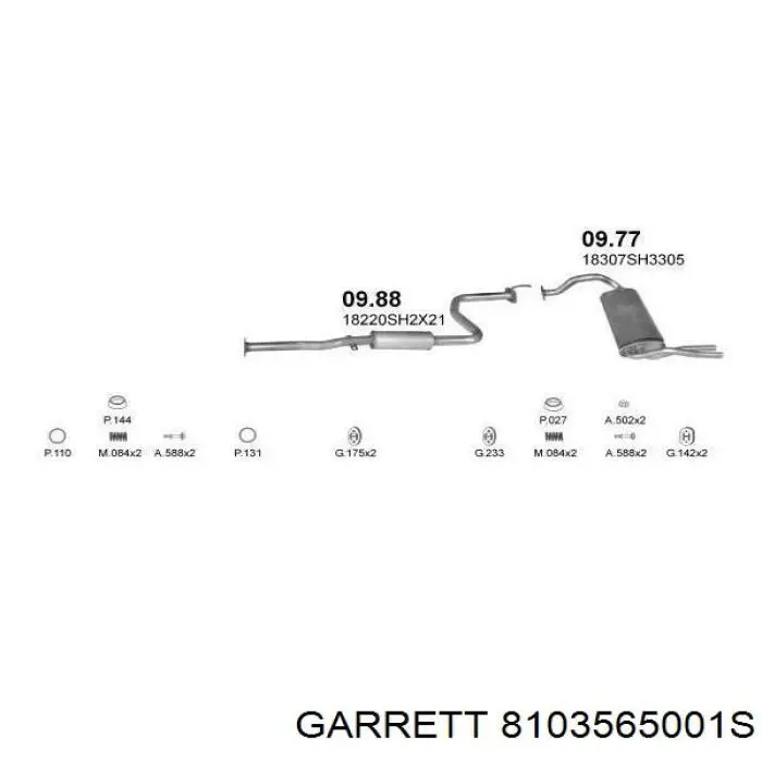 Turbocompresor Garrett 8103565001S precio, desde 425,44 EUR