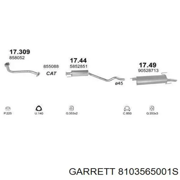 810356-5001S Garrett turbocompresor