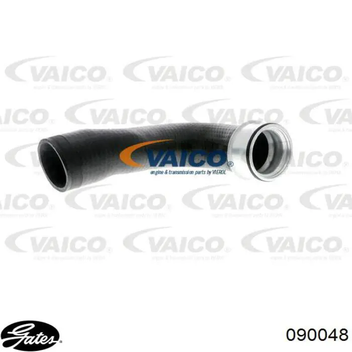 09753 Metalcaucho tubo flexible de aire de sobrealimentación izquierdo