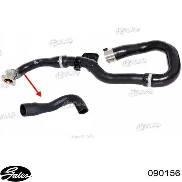 9129165 Opel tubo flexible de aire de sobrealimentación inferior