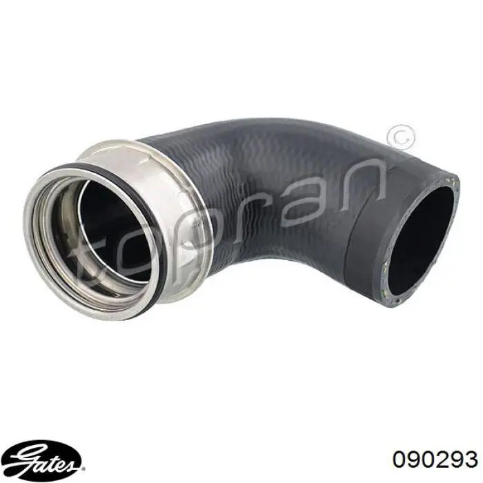 09738 Metalcaucho tubo flexible de aire de sobrealimentación superior izquierdo