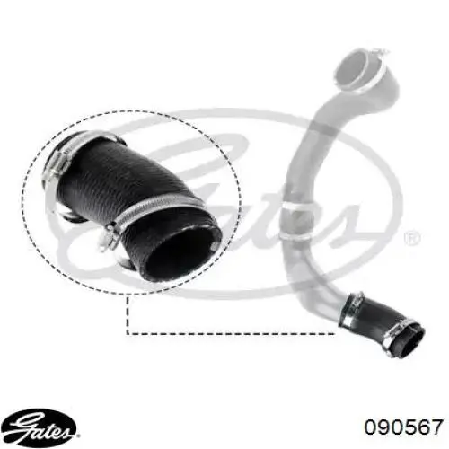 Manguera del intercooler Gates 090567 precio, desde 23,82 EUR