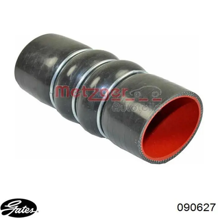 09928 Metalcaucho tubo flexible de aire de sobrealimentación superior derecho