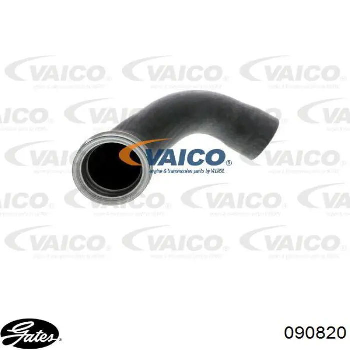 98768 Metalcaucho tubo flexible de aire de sobrealimentación izquierdo