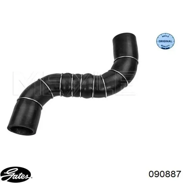 BTH1432 Borg&beck tubo flexible de aire de sobrealimentación superior derecho