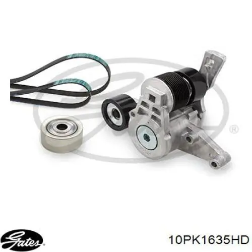 Correa de alternador 10PK1635 Continental/Siemens