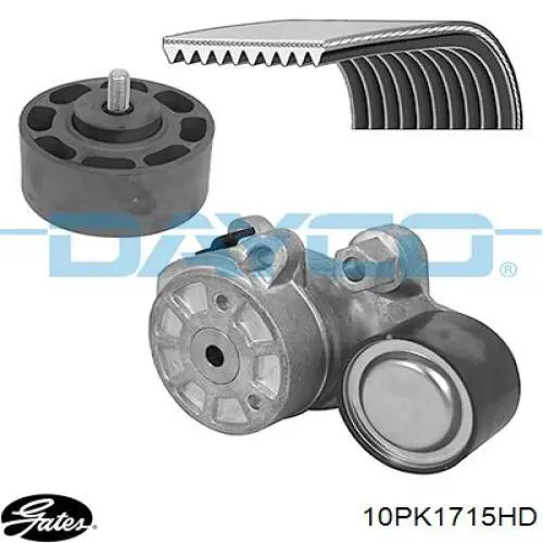 Correa de alternador 10PK1715 Continental/Siemens