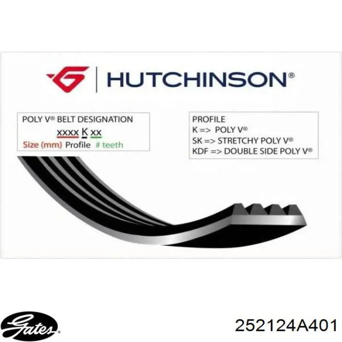 252124A400 Hyundai/Kia Correa poly v