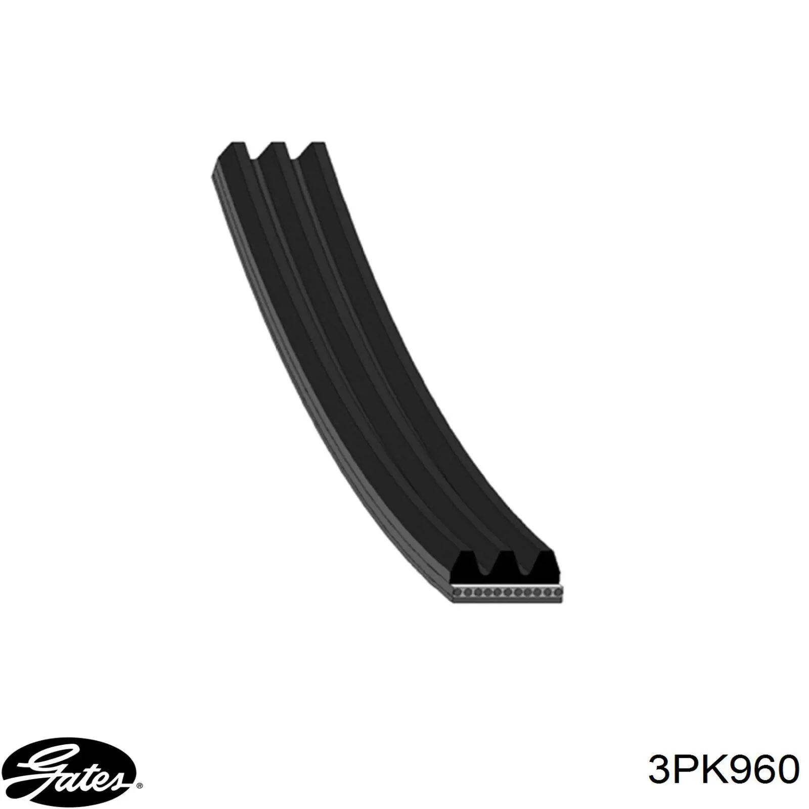 Correa de alternador 3PK960 Gates