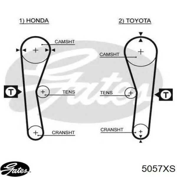 Correa de distribución Toyota 1356864010