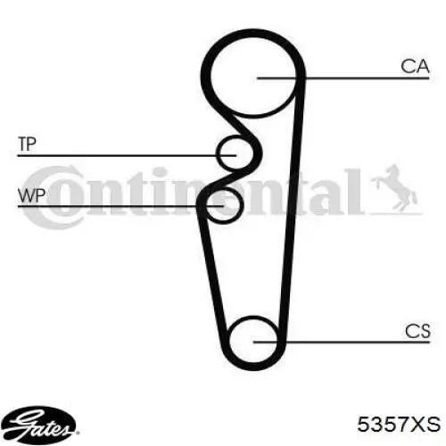 Correa distribución 5357XS Gates