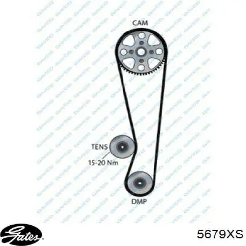 Correa distribución 5679XS Gates