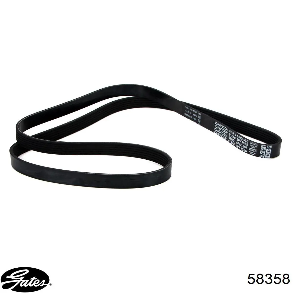 Correa de alternador MN183019 Mitsubishi