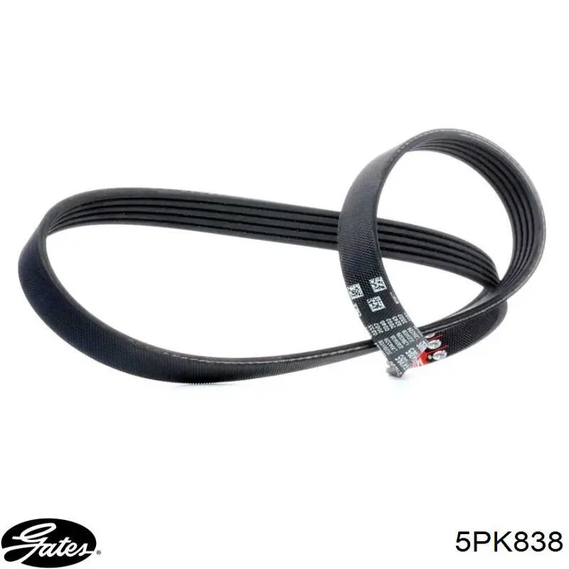 Correa de alternador 5PK838 Gates