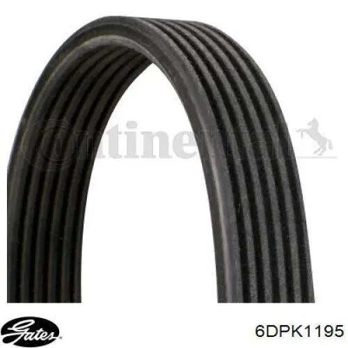 Correa de alternador 6DPK1195 Gates