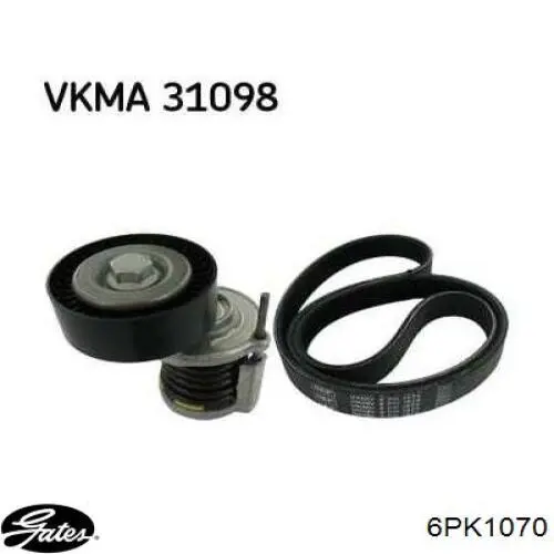 Correa trapezoidal 6PK1070 Gates