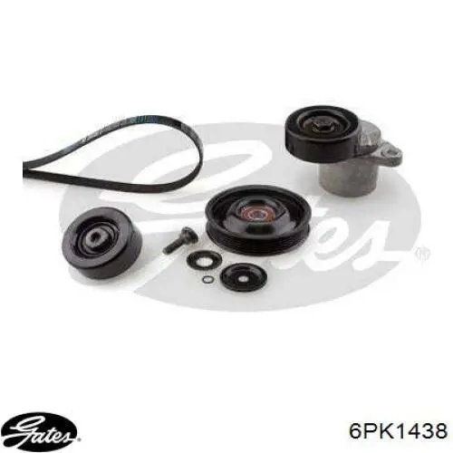 Correa de alternador 6PK1438 Gates