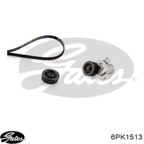 Correa de alternador 6PK1513 Gates