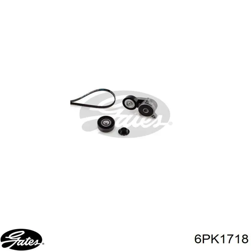 Correa de alternador 6PK1718 Gates