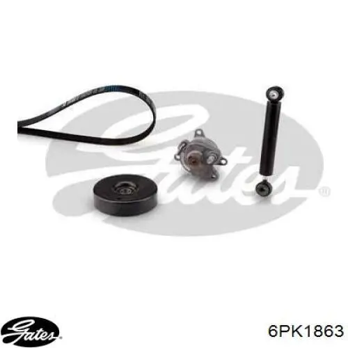 Correa accesorios Gates 6PK1863