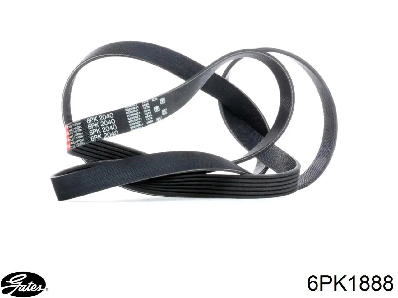 Correa de alternador 6PK1888 Gates