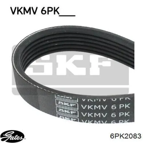 Correa de alternador 6PK2083 Gates