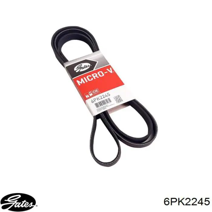 Correa accesorios Gates 6PK2245