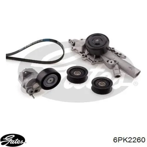 Correa de alternador 6PK2260 Gates