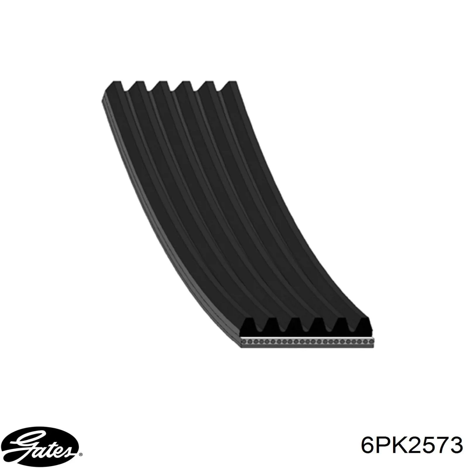 Correa de transmisión trapezoidal Gates 6PK2573 precio, desde 26,15 EUR