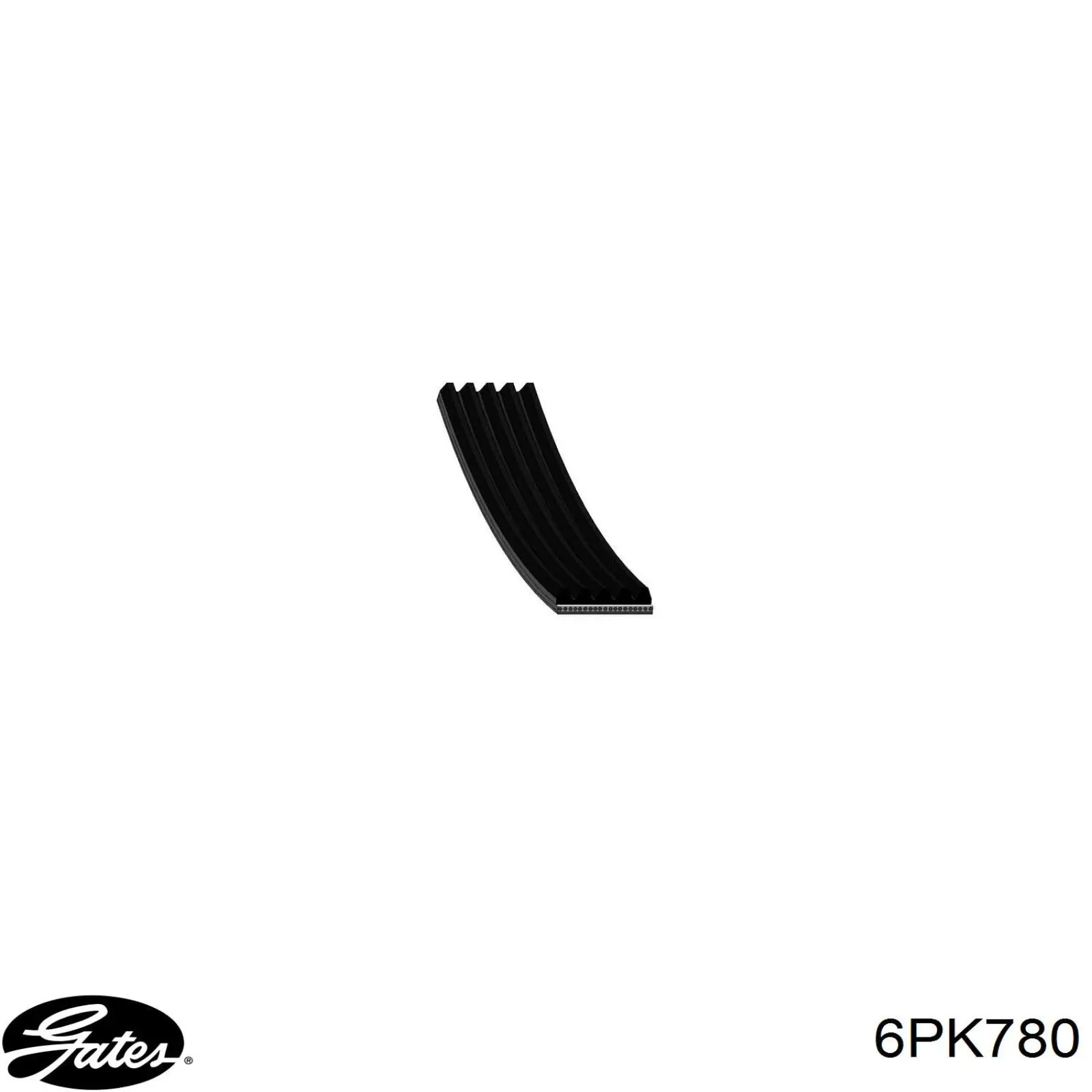 Correa de alternador 6PK780 Gates