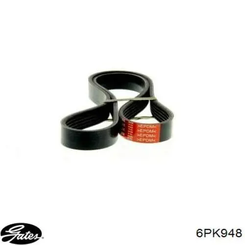 Correa accesorios Gates 6PK948