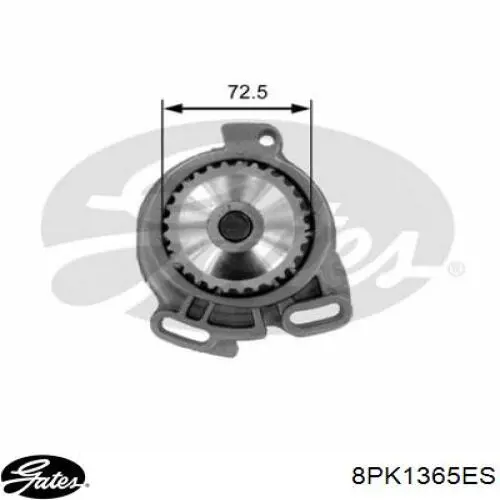 8PK1365ES Gates correa trapezoidal