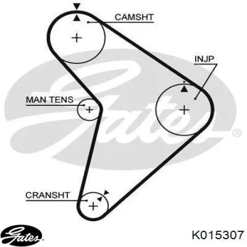 PN1112700 Mazda Rodillo de cadena