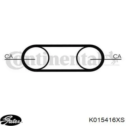 K015416XS Gates kit correa de distribución