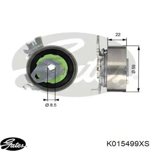 Comprar K015499XS Gates Kit de correa de distribución