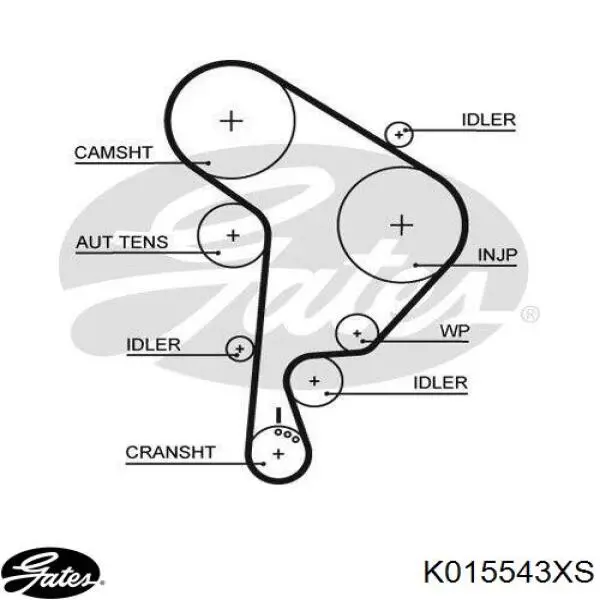 K015543XS Gates kit correa de distribución