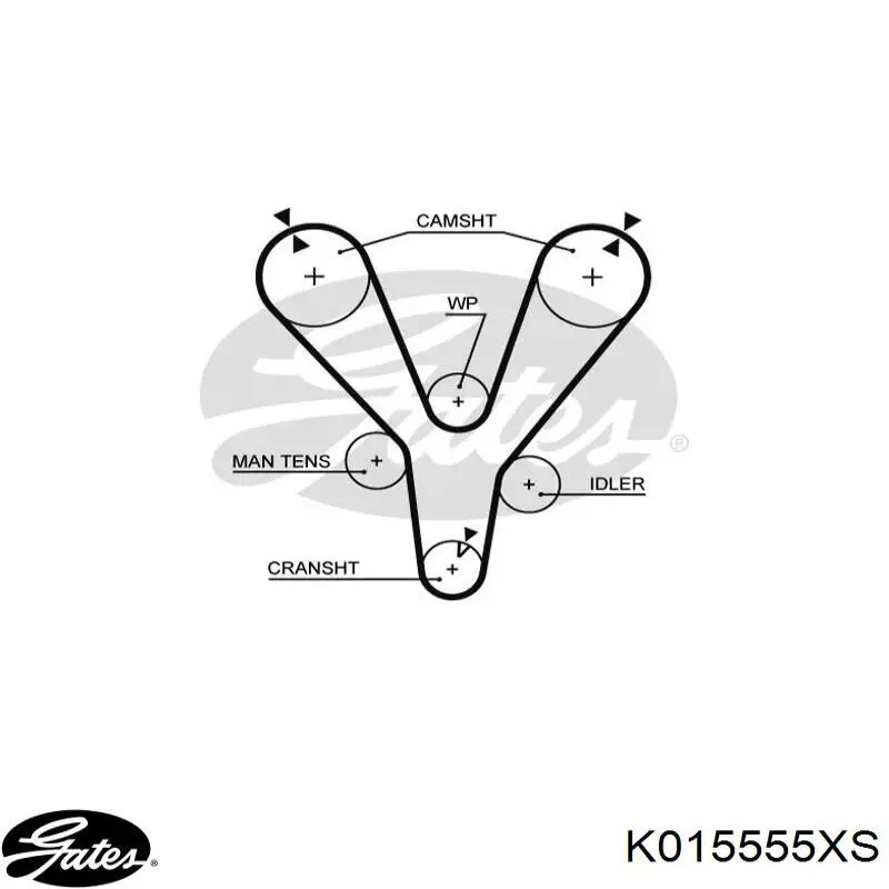 Comprar K015555XS Gates Kit de correa de distribución