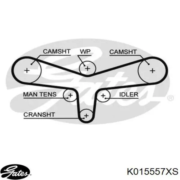 Kit de distribución K015557XS Gates