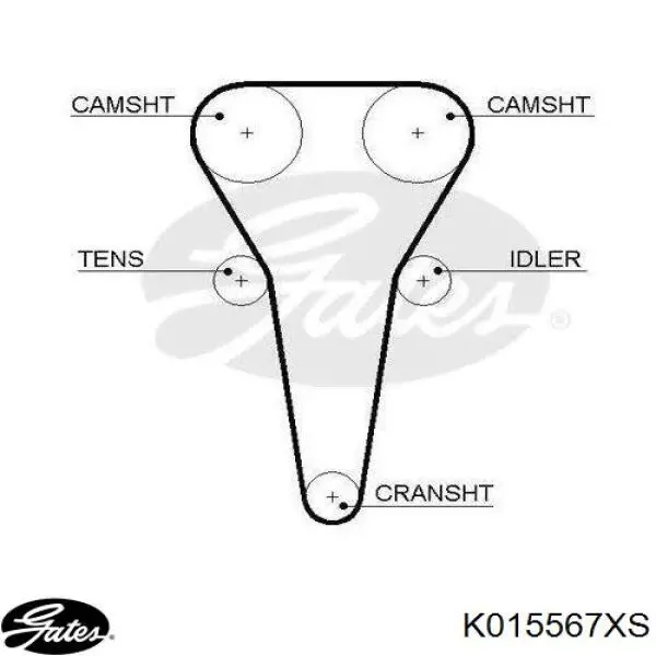 Kit de distribución K015567XS Gates
