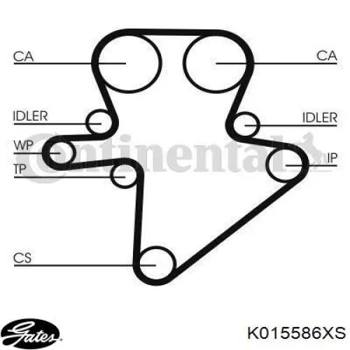 Juego de correas dentadas Gates K015586XS precio, desde 144,44 EUR