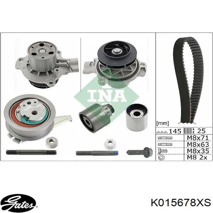 Kit distribución Dolz SKD153