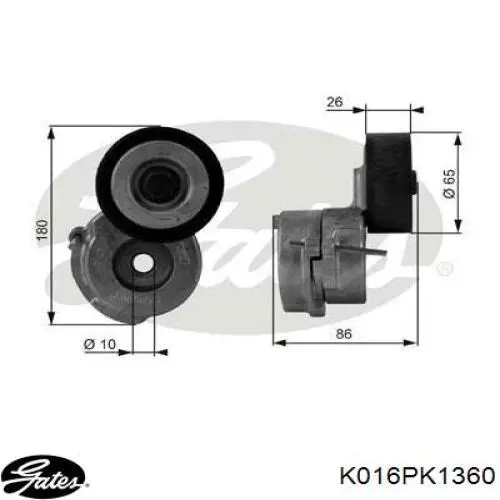 Correa de transmisión, juego Continental/Siemens 6PK1360K1