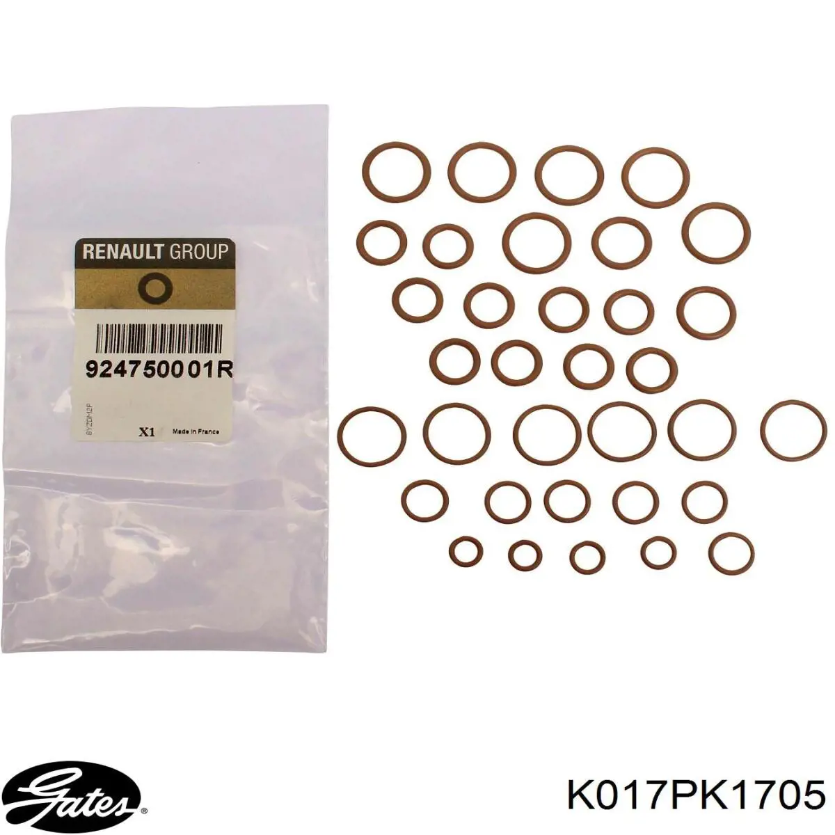 Correa de transmisión Gates K017PK1705