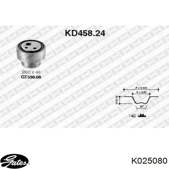K025080 Gates kit de distribución