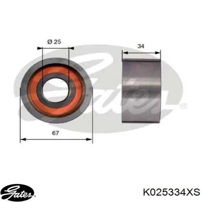 Kit de distribución K025334XS Gates